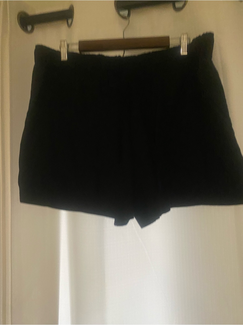 Hilary Radley Women's XL Black Lyocell Drawstring Lounge Shorts Pockets